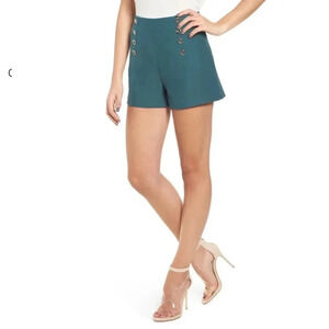 J.O.A high waisted Dark Teal shorts